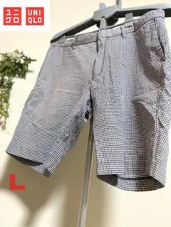 【UNIQLO】【Lサイズ】ユニクロ ハーフパンツ ショートパンツ　チェック柄