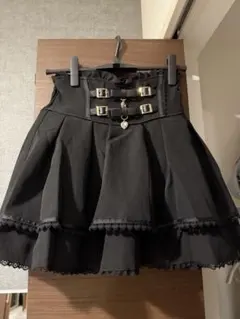 2連リボンベルトスカパン LIZLISA ブラック