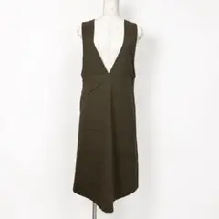 hareiro 晴れ色 Vネック ジャンパースカート ブラウン M しまむら
