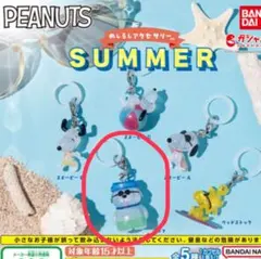 PEANUTS 메지루시 액세서리 SUMMER 가챠 스누피 올라프