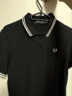 FRED PERRY ブラック ポロシャツ UK 10