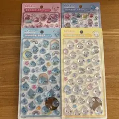 しずくちゃん　ボンボンドロップシール　4シートセット