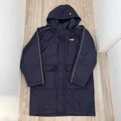 PUMA ネイビー ベンチコート M サッカー フットサル