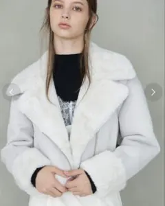 MERCURYDUO フェイクムートンボンバージャケット