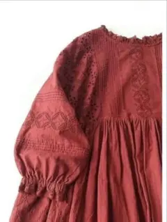 サマンサモスモスFree sizeカットワークロングワンピース