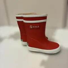 AIGLE エーグル 長靴 レインブーツ サイズ20 14.0cmレッドのサムネイル