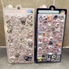 ボンボンドロップシール　クーリア　2枚セット　ばけばけ　しろくろ　オバケ　ウサギ