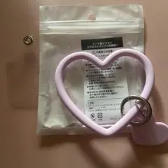 ミリモア ノベルティ ハート型シリコンスマホストラップ 非売品