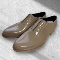 【TEMPERATE】オックスフォード オンブレレインシューズ 38ベージュ