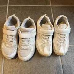 ホワイトスニーカー 白　スーパースター　瞬足