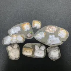 ボンボンドロップシール　モルモット&うさぎ　お裾分け