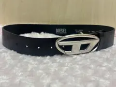 ※訳あり※DIESEL ブラックレザーベルト