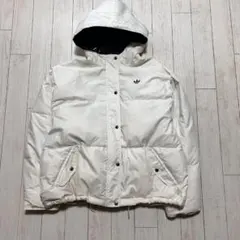 80s vintage adidasトレフォイルロゴ 短丈 ダウンジャケット