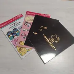 ヨシモト×ハローキティコラボ　ハローキティブラックノート　　 B5ノート　レトロ