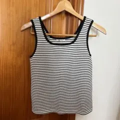 Rafnaf ボーダー タンクトップ ノースリーブ