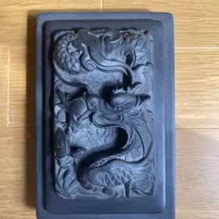硯 藍浦石特製 硯石 現状品 ドラゴン彫刻の書道用具 - メルカリ