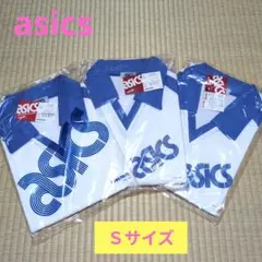 【まとめ売り】asics ポロシャツ 白　ホワイト　ブルー　日本製　新品