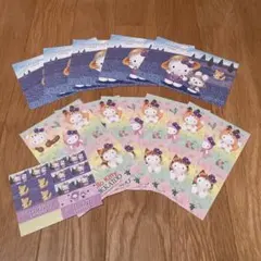 ハローキティ ポストカード 10枚セット　シール付き