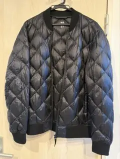 UNIQLO ウルトラライトダウン リブブルゾン MA-1 ブラック