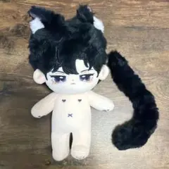 黒い猫耳付きぬいぐるみのサムネイル