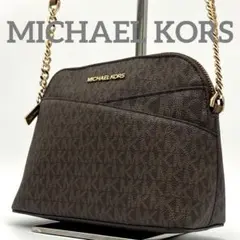 美品 マイケルコース ショルダーバッグ 総柄 チェーン モノグラム MK pvc