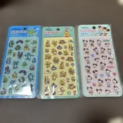 モンスターズ・インク＆くまのプーさん&ミッキーPUKUPUKU SEAL セット