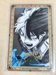 ヒロアカ 箔押しクリアカード 轟焦凍