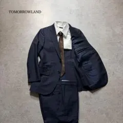 トゥモローランド　メンズ　セットアップ　スーツ　S〜M ストライプ　高級生地