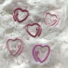 編み物マーカー　目印　鍵編み　棒針編み　段数マーカー　ハート型　可愛い