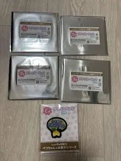 ペコちゃんのお菓子シリーズ E賞F賞　ワッペンバッジとステッカーセット