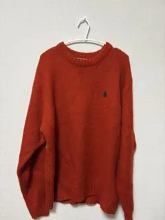 U.S. POLO ASSN. オレンジ 長袖セーター L
