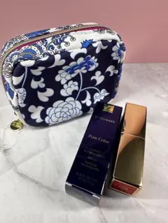 【新品】エスティローダー ピュアカラーリップスティック666 ＆ 限定ポーチ