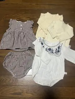 80サイズ　ベビー服　まとめ売り　女の子　セットアップ　ロンパース