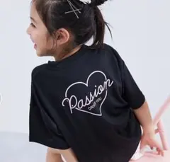 デビロック ハート Tシャツ ブラック 110