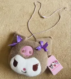 【新品未使用】サンリオキャラクターズふわふわフェイスポシェットクロミ