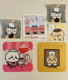 ちいかわレストラン　コースター　カレー完食ステッカー　ちいかわらんどステッカー