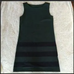 無印良品 ワンピース ボーダー ノースリーブ M