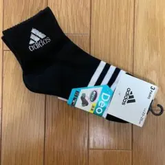 【新品、ADIDAS】ロゴ入りソックス　２色　２３～２５ｃｍ　３足セット