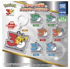 ポケモン30周年 メタルチャームマスコット　コンプリートセット
