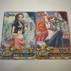 ワンピース カードゲーム ニコ・ロビン ナミ 2枚セットのサムネイル
