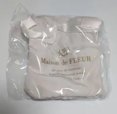 ガチャガチャ★メゾンドフルール ダブルリボントートバッグ キーホルダー★ホワイト