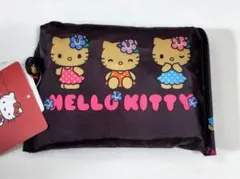 サンリオ　ハローキティ　エコバッグ　日焼けキティ　ブラック　アベイル