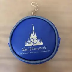 【新品未使用品】エコバッグ　ディズニー　ディズニーワールド50周年　ブルー