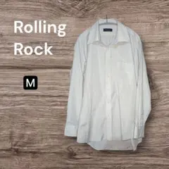 Rolling Rock 形態安定 カッターシャツ ライトグレー 長袖 メンズ