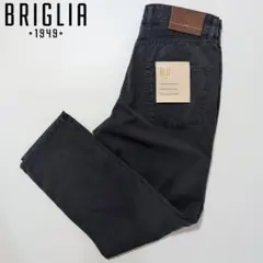 新品 BRIGLIA 1949 イタリア製 コットン チノパン テーパード 青緑