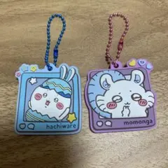 ラバーキーホルダー　ハチワレ　モモンガ　2種セット