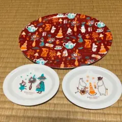 ♪新品ムーミン プレート 小皿 メラミン パーティ 皿