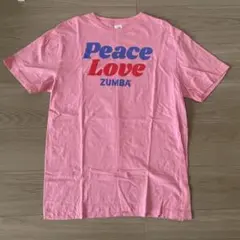 Peace Love ZUMBA ピンクTシャツ