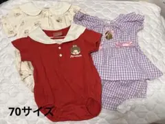 バースディ　しまむら　ベビー　夏服　70サイズ