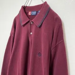 古着　個性派　雰囲気◎　チャップスラルフローレン　襟付きニット　刺繍ワンポイント